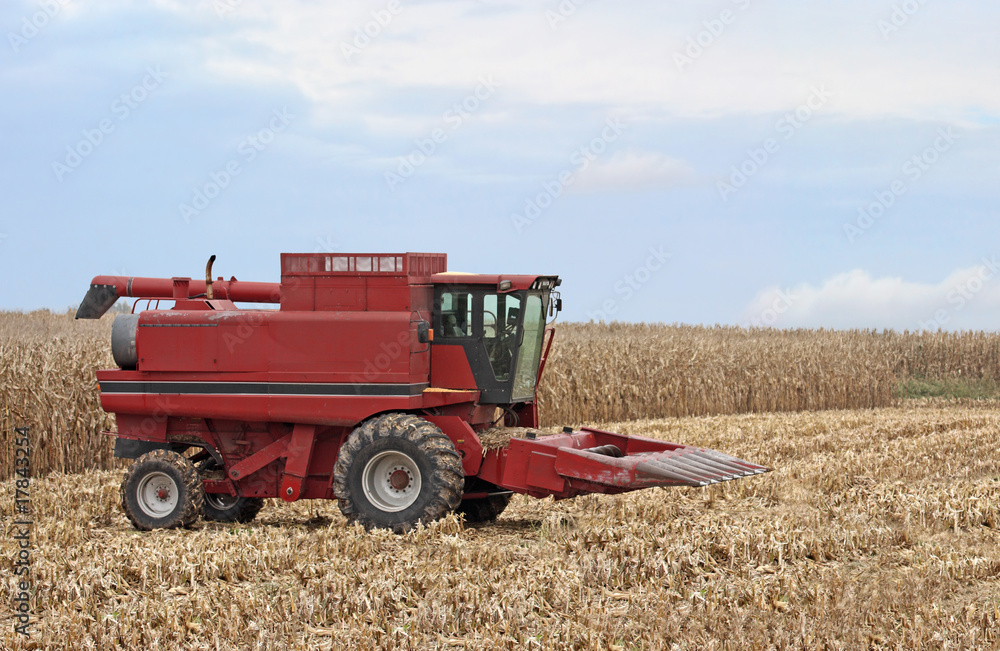 Obraz premium Red Combine
