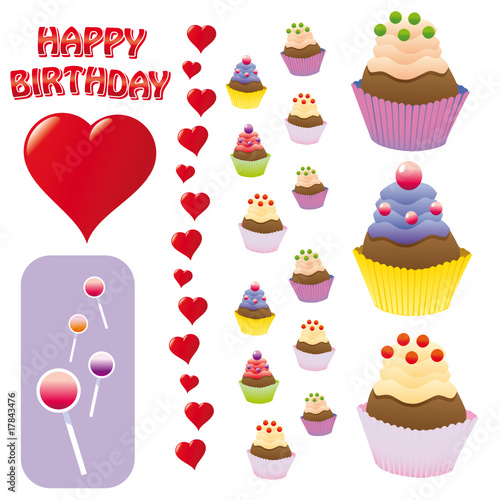 Birthday Kit Vector Set