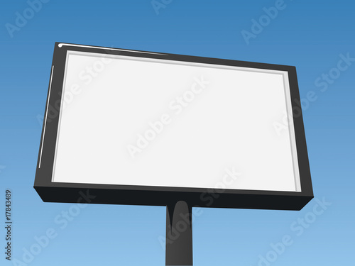 Vector illustration of a billboard