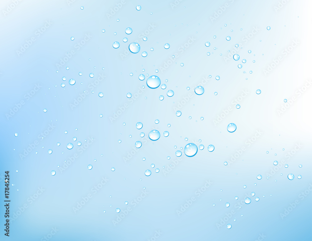 Vector water bubbles