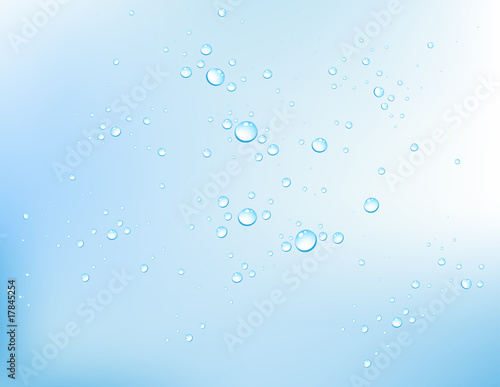 Vector water bubbles