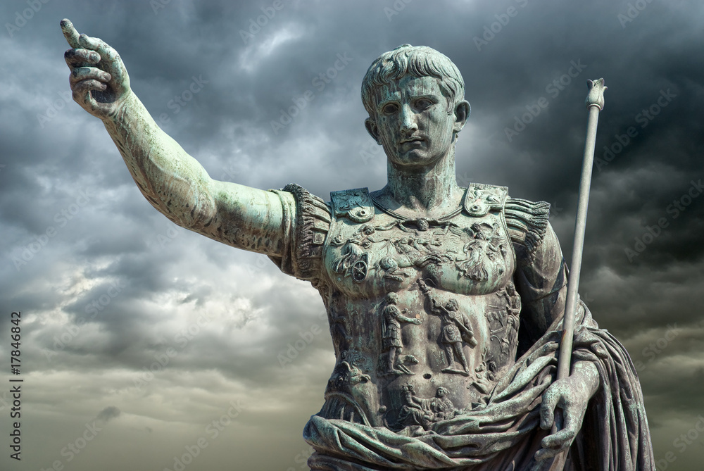 Naklejka premium Augusto (Gaius Julius Caesar Augustus), Roma