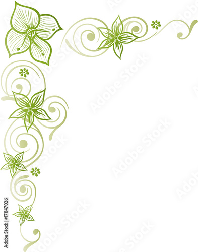 Blume, Blüte, Ranke, filigran, floral, ornamental, grün