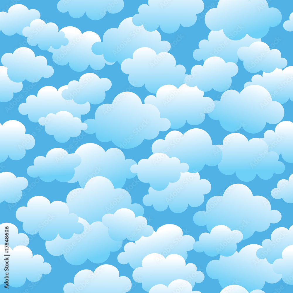 Cloudy seamless pattern Cloudy seamless pattern