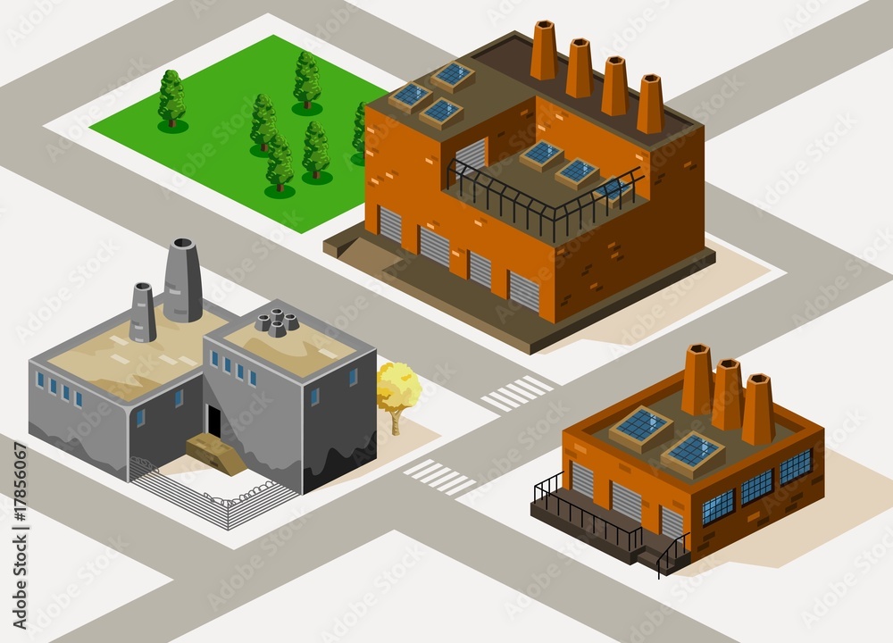 Factory Isometric Factory Isometric