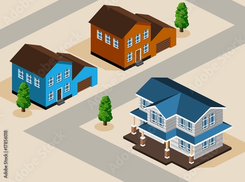 House Isometric Vector