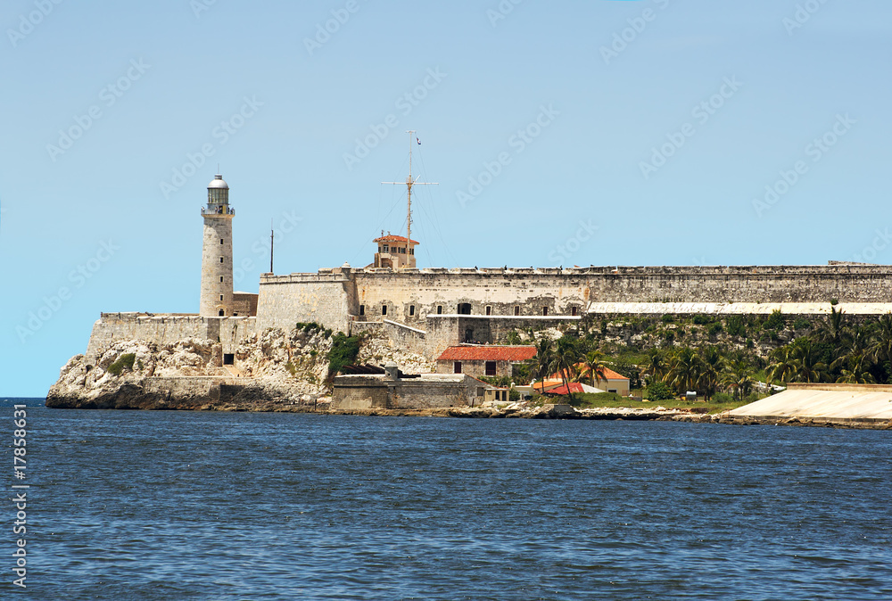 The fortress of El Morro in the bay of Havana