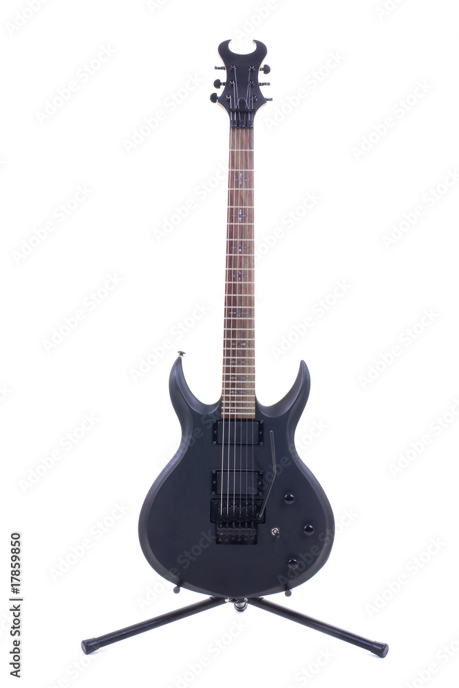 Fototapeta premium electric guitar isolated on white background