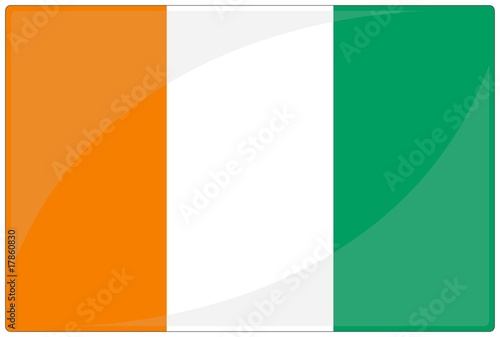 drapeau glassy cote d'ivoire ivory coast flag