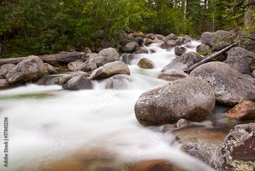 Mountain river Zun-Handagai, East Sayan