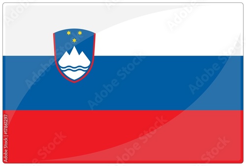 Free Download drapeau glassy slovénie slovenia flag - GFXLoad