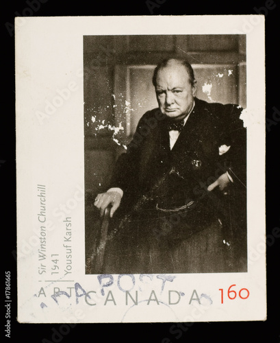 Sir Winston Churchill Postage Stamp photo
