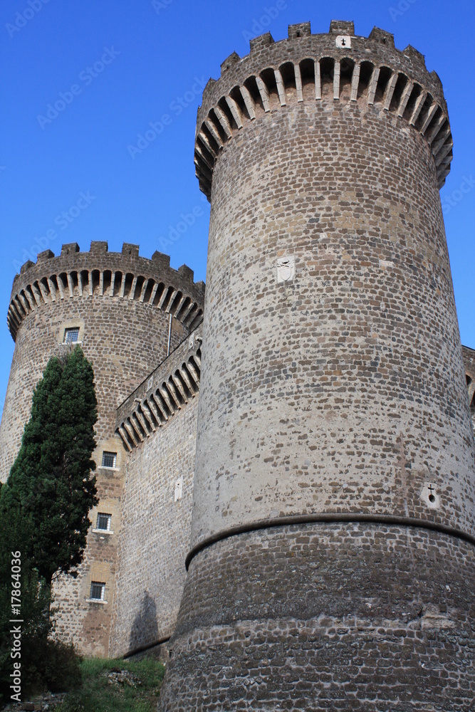Castle of Rocca Pia in Tivoli (Roma , Italy)