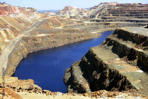 Excavation metal outdoor mine Riotinto photo