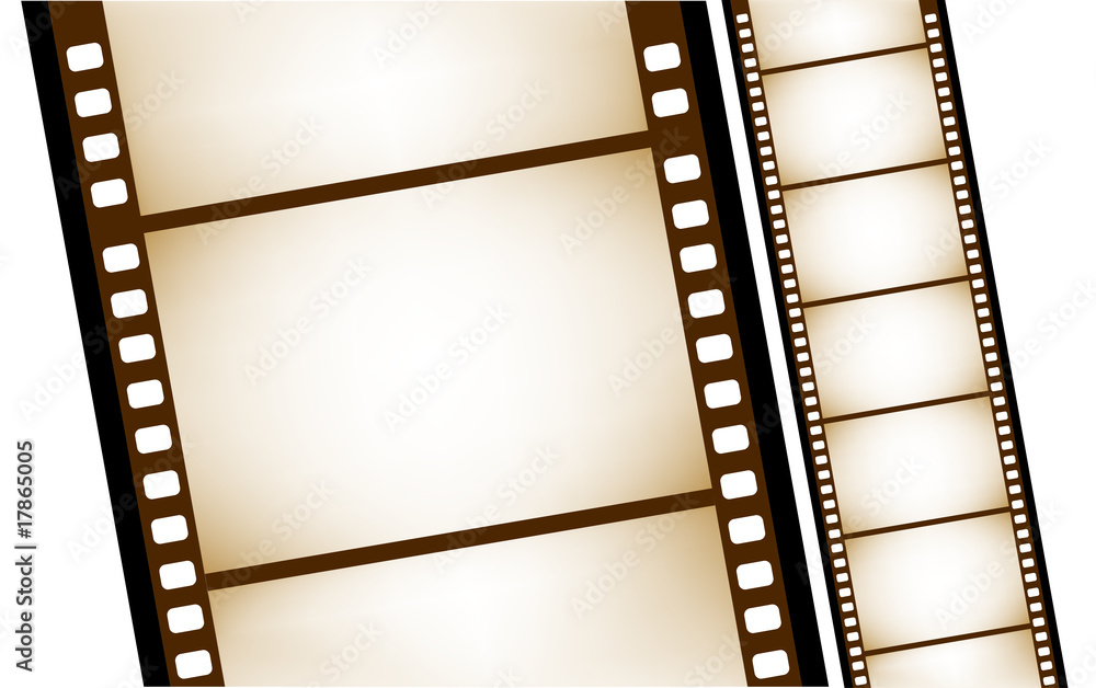 isolated old filmstrip in vector