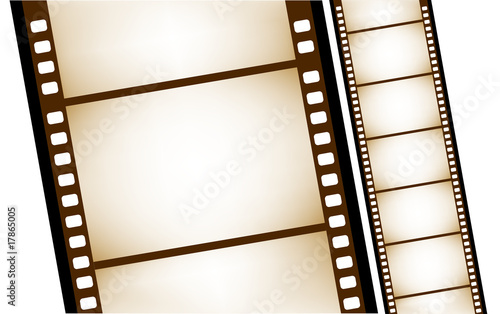 isolated old filmstrip in vector