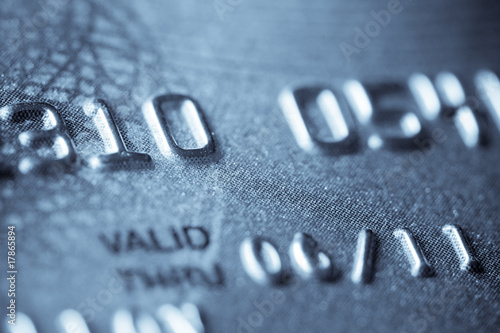 Macro shoot of a credit card