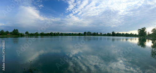 Panoramic view of a lake