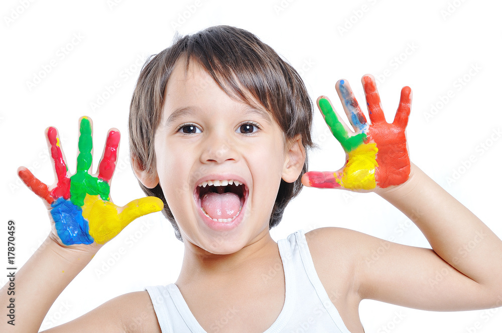 kid with color kid with color