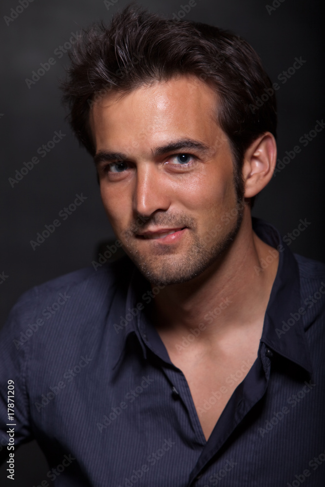 Handsome young twenties dark haired man Handsome young twenties dark haired man