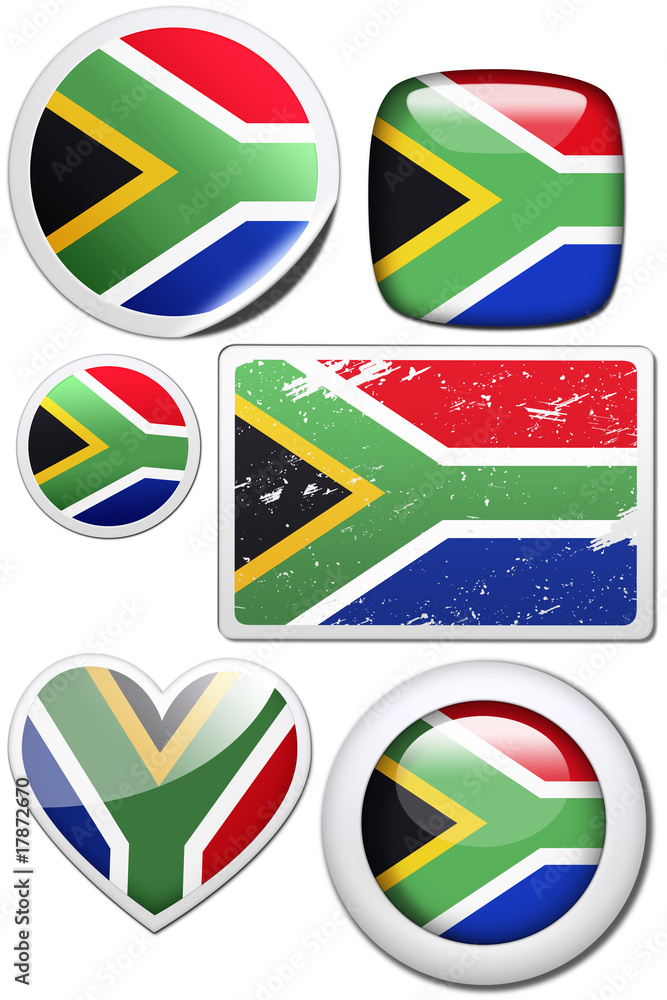 Glossy and colorful stickers with reflection set Glossy and colorful stickers with reflection set
