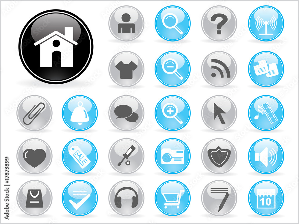 background with collection of web icons background with collection of web icons