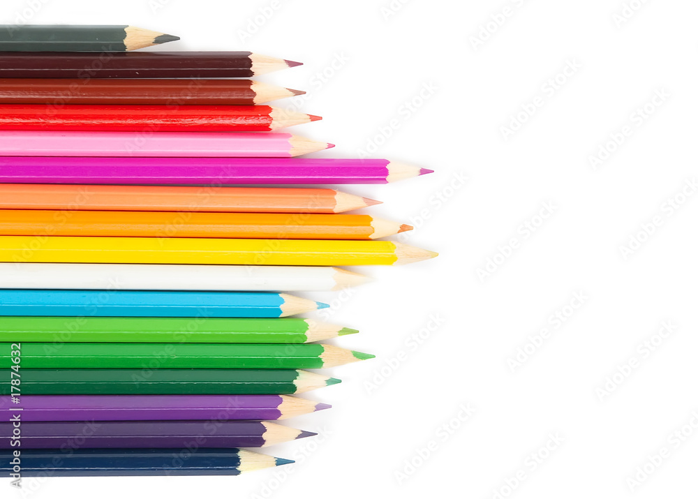 Multicolored pencils Multicolored pencils