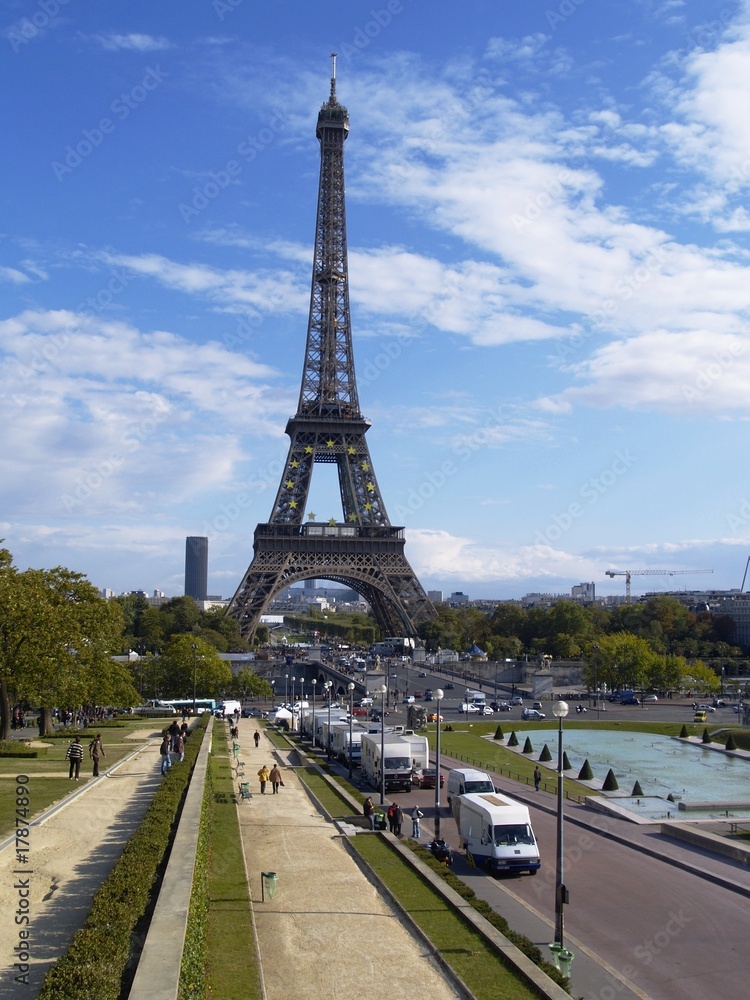 Eiffel Tower, photo was taken in Paris