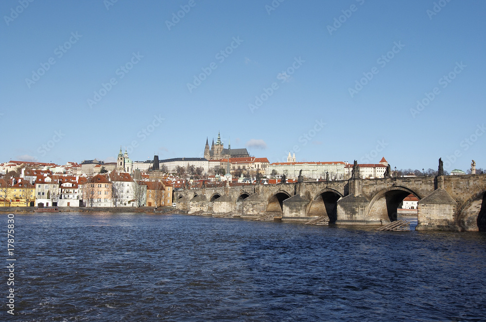 Hradcany - cathedral of St Vitus and Charles bridge