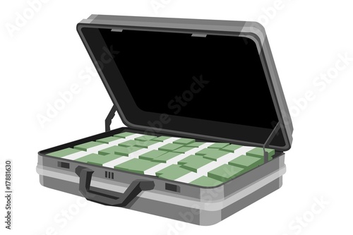 Suitcase full of money