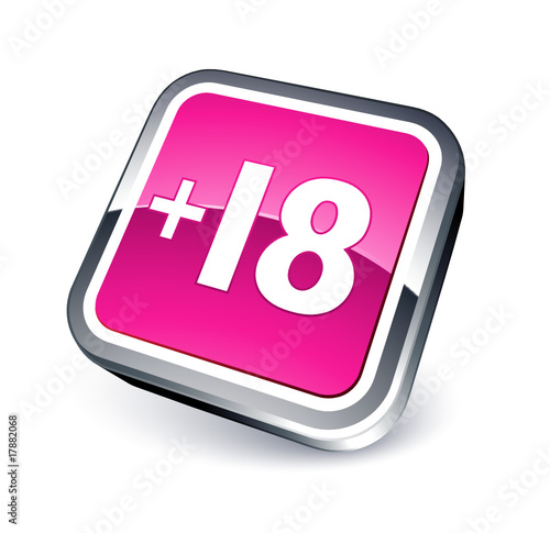 icône internet symbole + 18