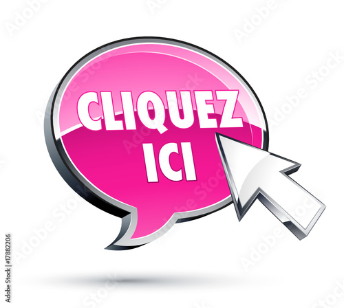 icône internet bulle Cliquez ici