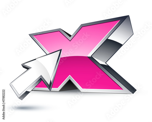 icône internet X / contenu pornographique
