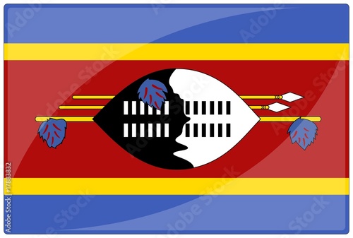 Εκτύπωση καμβά drapeau glassy swaziland flag