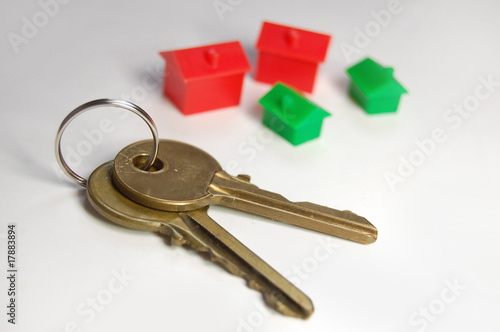 Keys with monopoly houses
