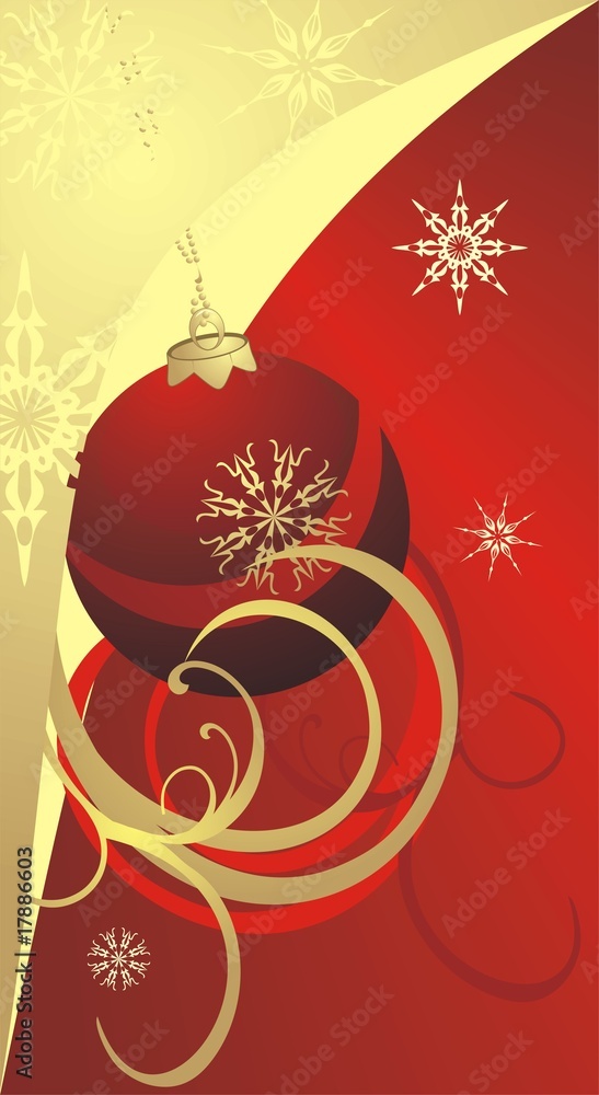 Christmas ball and snowflakes. Pattern for card. Vector Christmas ball and snowflakes. Pattern for card. Vector