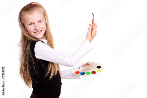 girl draws