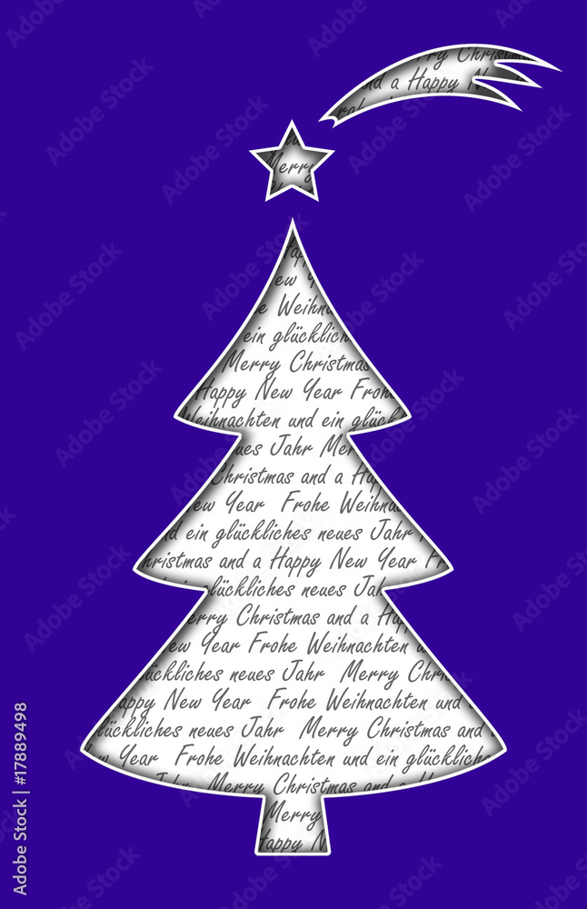 Fototapeta premium Christmas Tree Lila