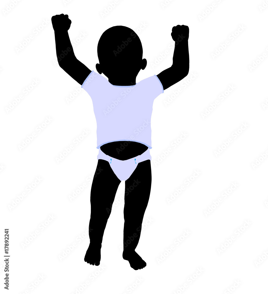 Baby Illustration Silhouette