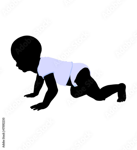 Baby Illustration Silhouette