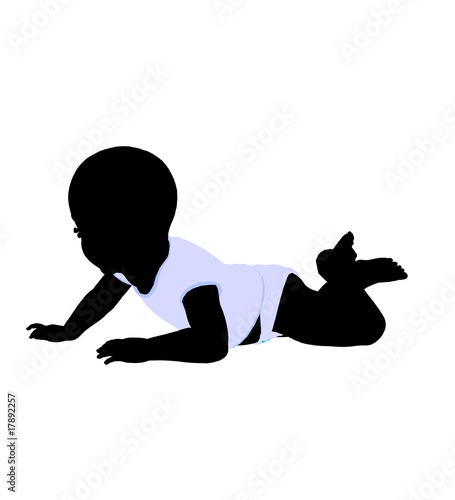Baby Illustration Silhouette