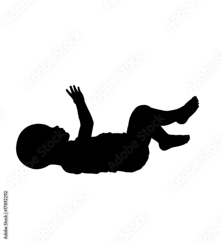 Baby Illustration Silhouette