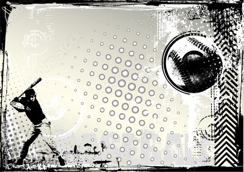 baseball grunge background