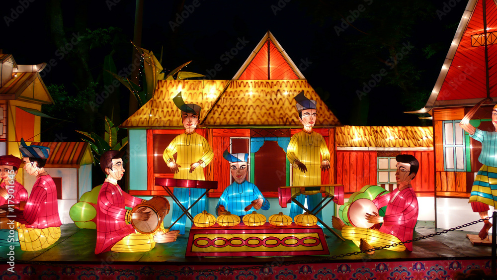 Naklejka premium Chinese New Year Lanterns