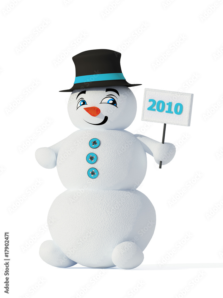 Blue snowman 2010 Blue snowman 2010