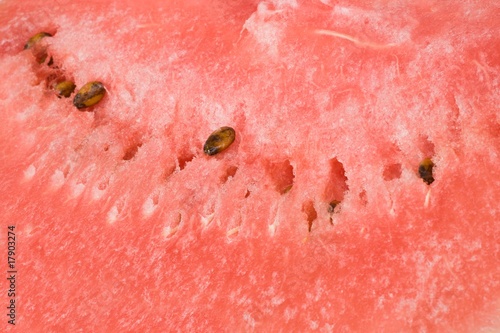 Watermelon flesh with seeds, great for background and texture