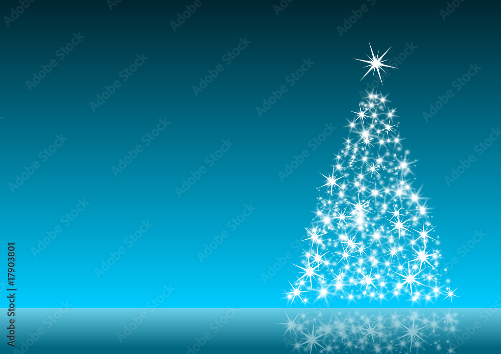 blue christmas decoration with christmas tree blue christmas decoration with christmas tree