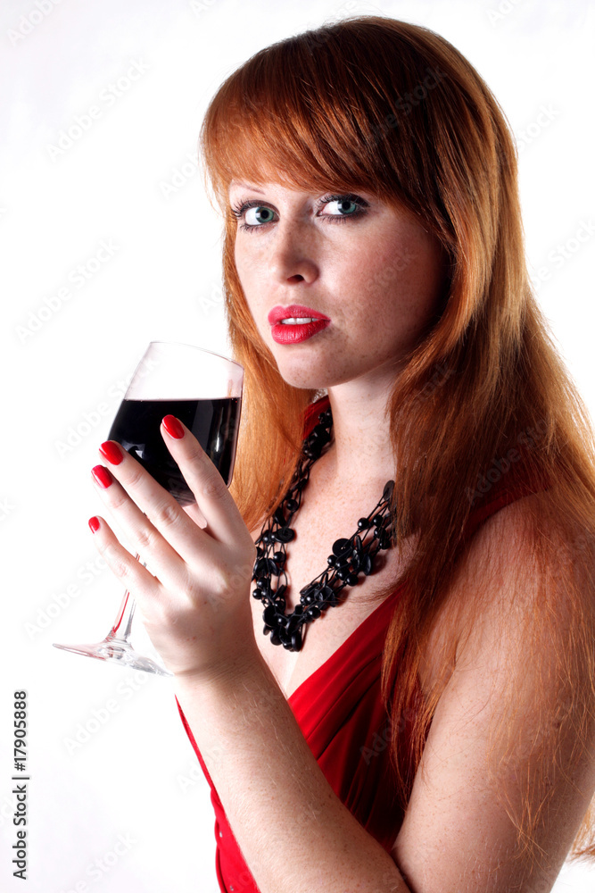beautiful red-haired freckled girl in an evening dress beautiful red-haired freckled girl in an evening dress