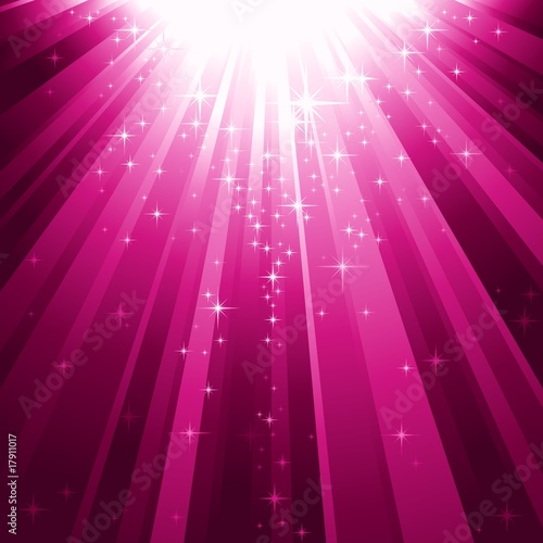 Magic stars descending on beams of light