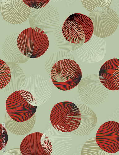 Abstct shells - seamless pattern